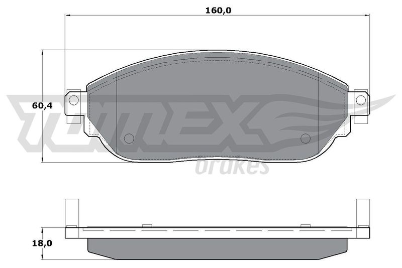 TOMEX Brakes Brake Pad Set, disc brake