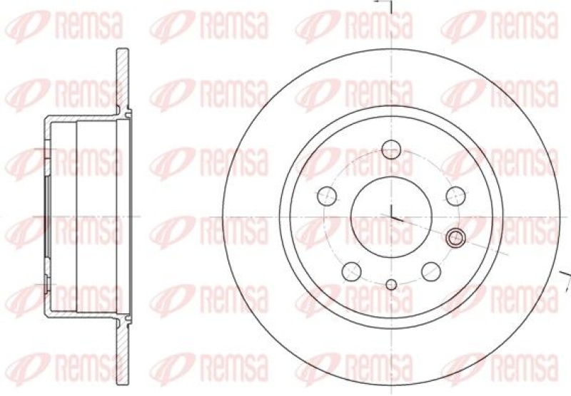 2x REMSA Brake Disc