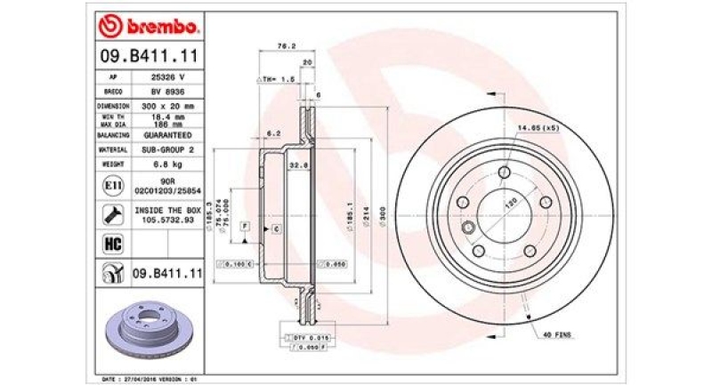 2x MAGNETI MARELLI Bremsscheibe