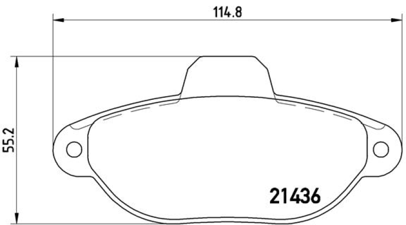 BREMBO Brake Pad Set, disc brake