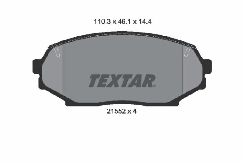 TEXTAR Brake Pad Set, disc brake