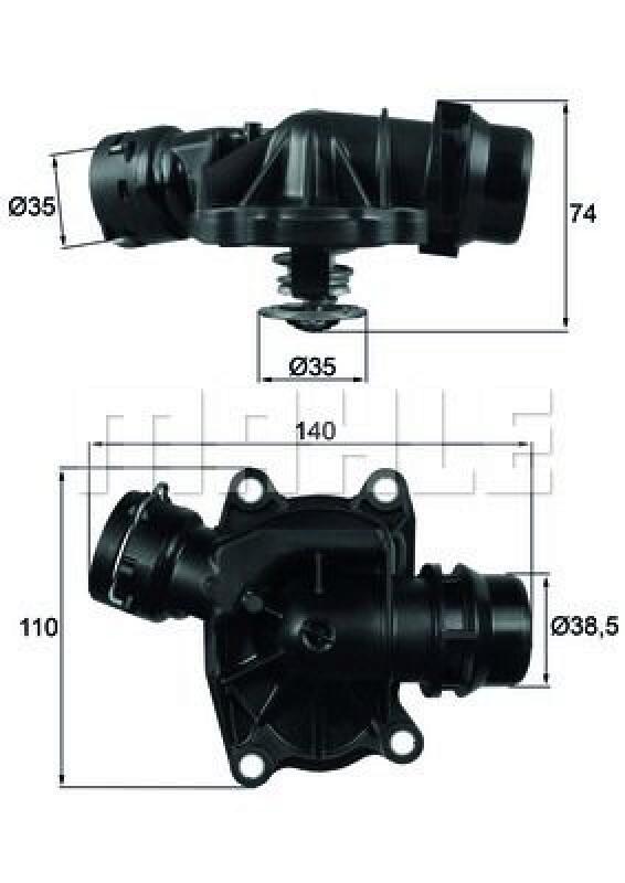 MAHLE Thermostat für Kühlmittel / Kühlerthermostat BEHR