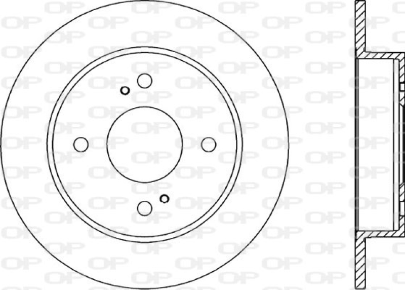 2x OPEN PARTS Bremsscheibe