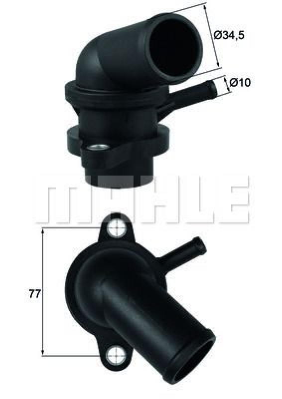 MAHLE Thermostat, coolant BEHR