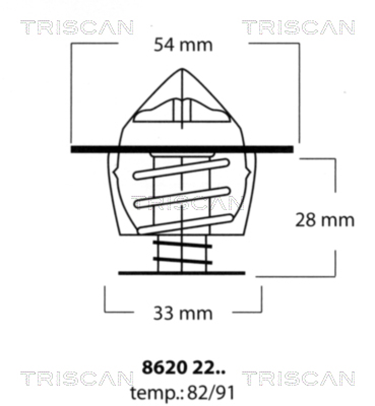 TRISCAN Thermostat für Kühlmittel / Kühlerthermostat