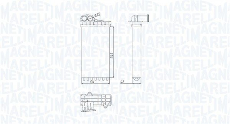 MAGNETI MARELLI Wärmetauscher, Innenraumheizung