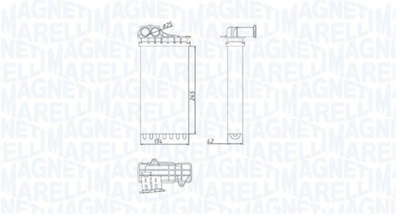 MAGNETI MARELLI Wärmetauscher, Innenraumheizung