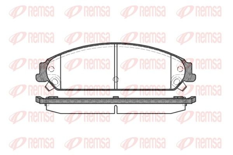 REMSA Brake Pad Set, disc brake