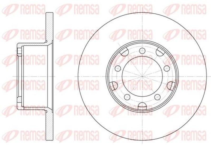 2x REMSA Brake Disc