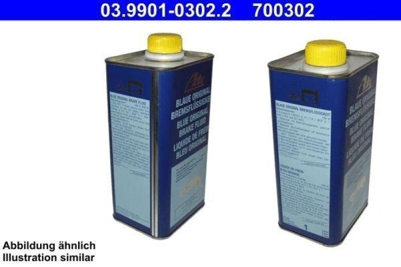 4x Bremsfluessigkeit DOT3 blau 1 L