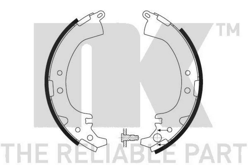 NK Brake Shoe Set