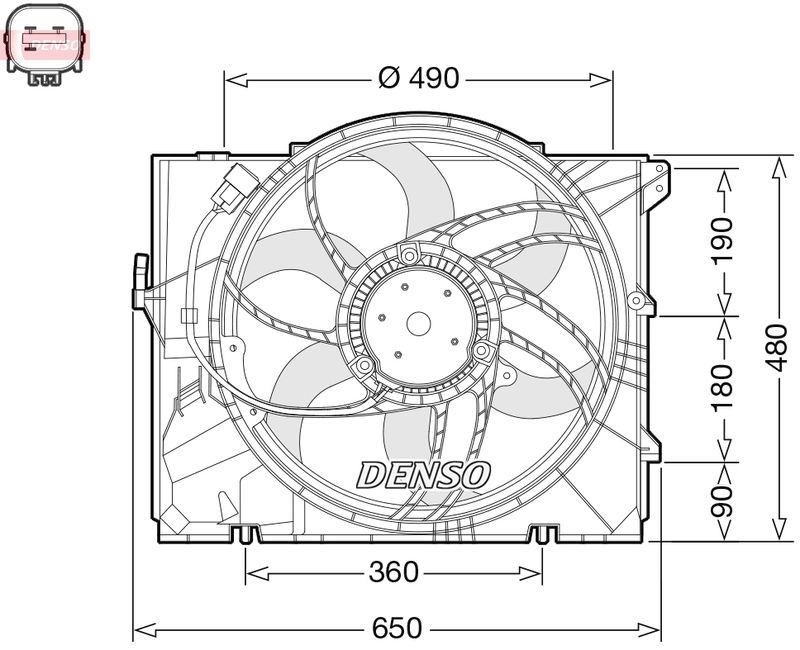 DENSO Fan, radiator