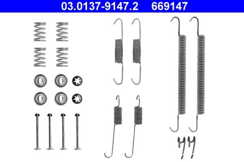 ATE Accessory Kit, brake shoes