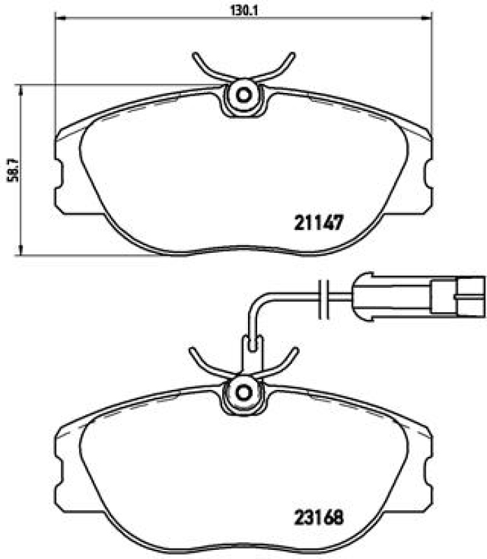 BREMBO Brake Pad Set, disc brake PRIME LINE