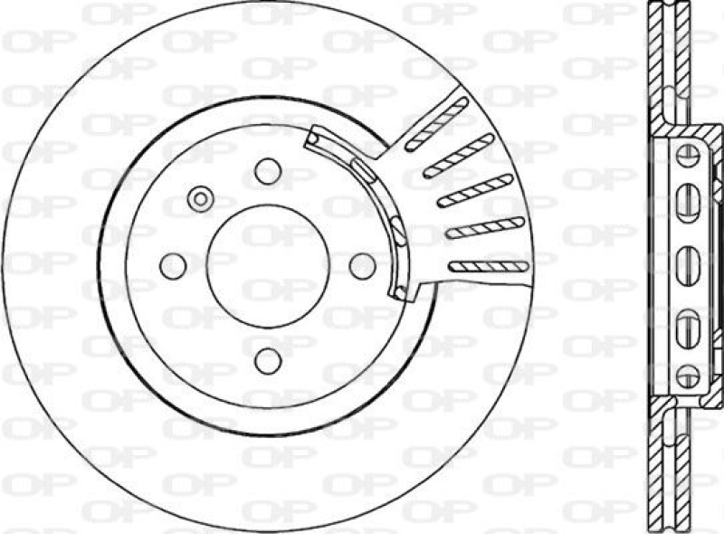 2x OPEN PARTS Bremsscheibe