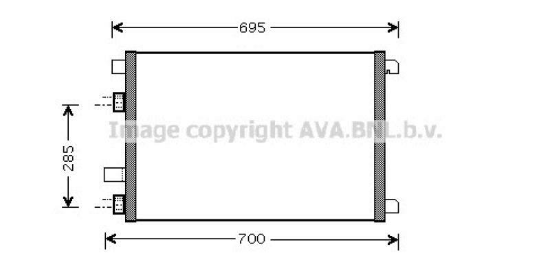 AVA QUALITY COOLING Condenser, air conditioning