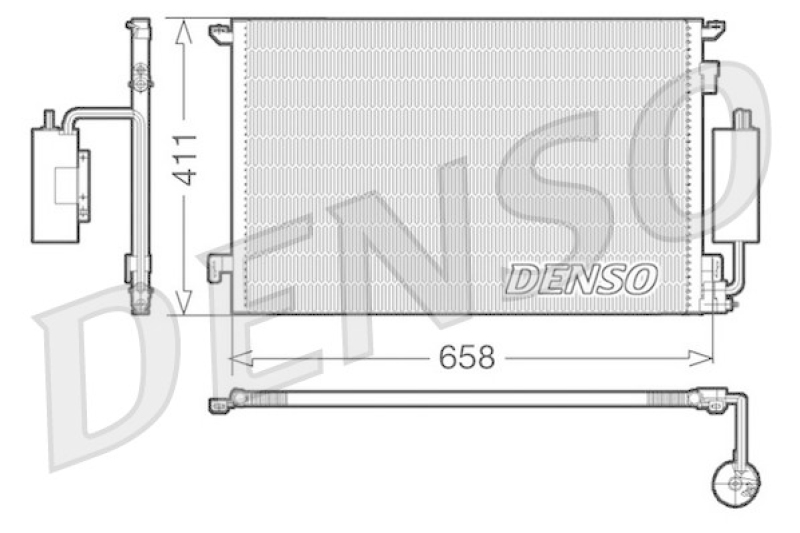 DENSO Kondensator, Klimaanlage