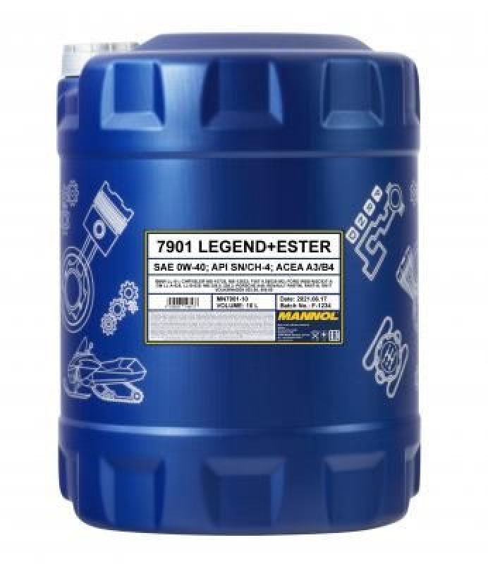 10L Mannol Legend+Ester Motoröl 0W-40