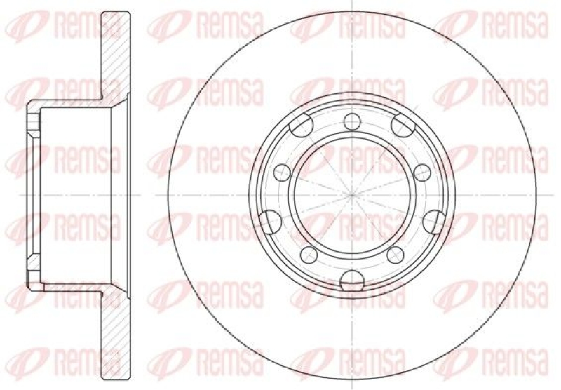 2x REMSA Brake Disc