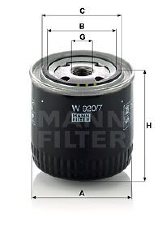 MANN-FILTER Filter, operating hydraulics