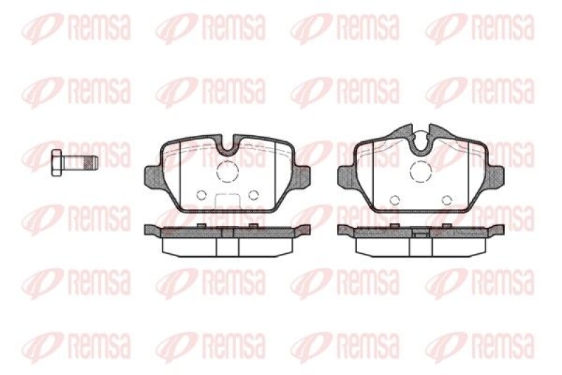 REMSA Brake Pad Set, disc brake