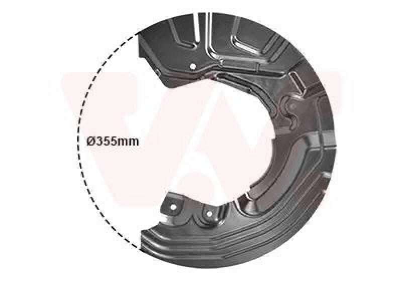 VAN WEZEL Splash Panel, brake disc