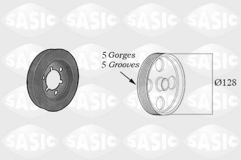 SASIC Belt Pulley, crankshaft