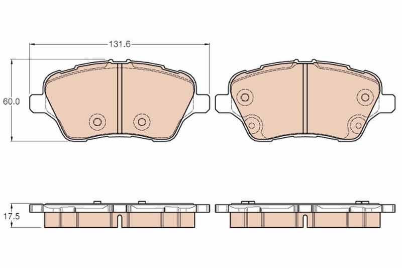 TRW Brake Pad Set, disc brake