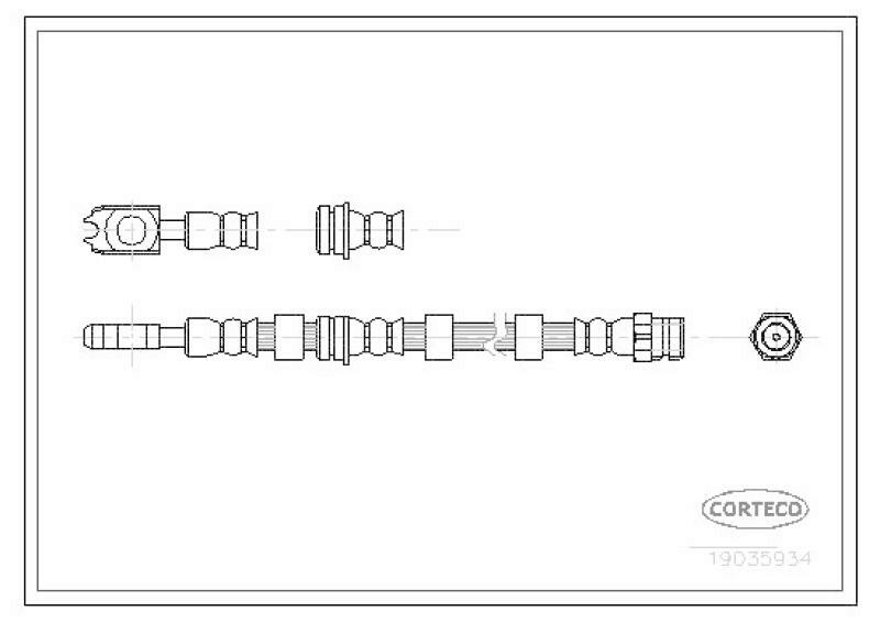 CORTECO Brake Hose