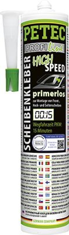 Petec 84300 Scheibenkleber Highspeed Kartusche 290ml Primerlos Schnellkleber