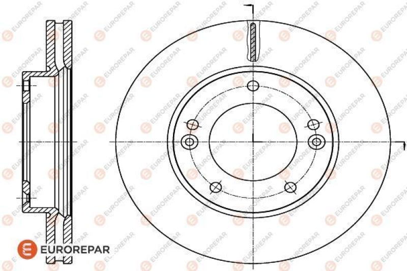 2x EUROREPAR Bremsscheibe