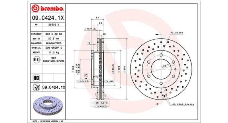 2x MAGNETI MARELLI Bremsscheibe