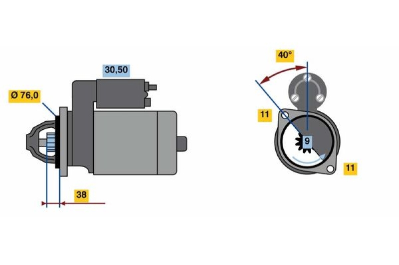 BOSCH Fahrpedalsatz