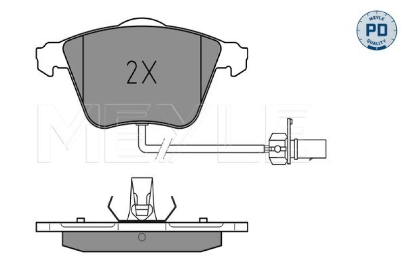 MEYLE Brake Pad Set, disc brake MEYLE-PD: Advanced performance and design.