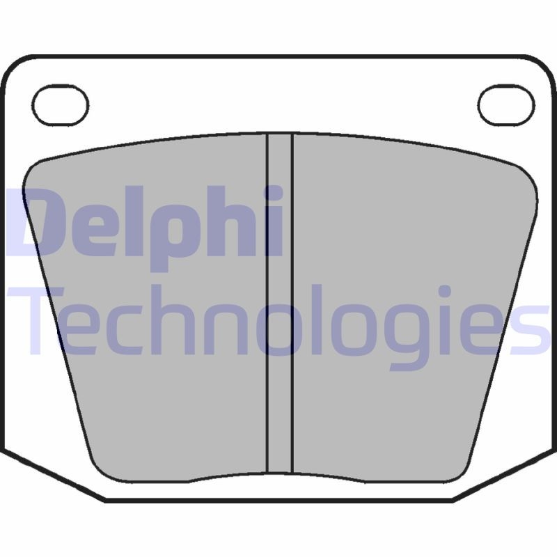 DELPHI Brake Pad Set, disc brake