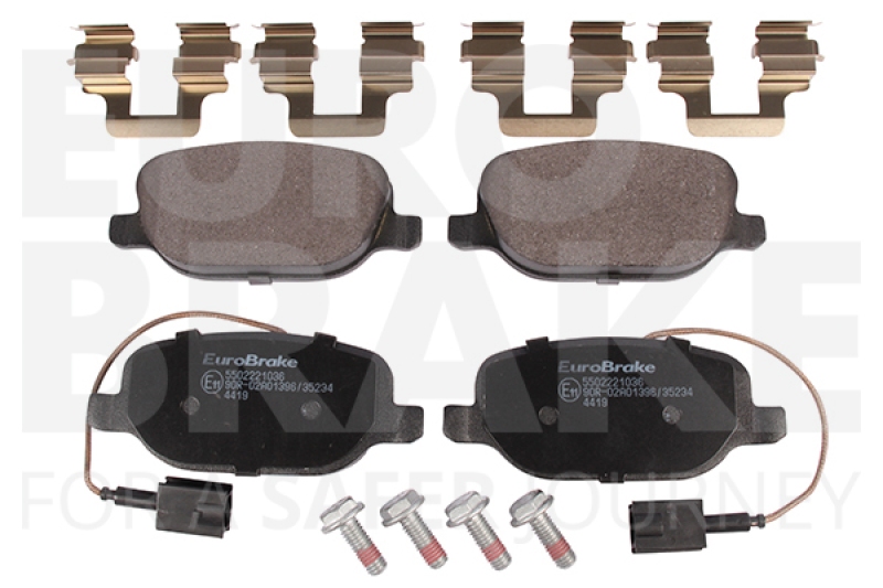 EUROBRAKE Brake Pad Set, disc brake