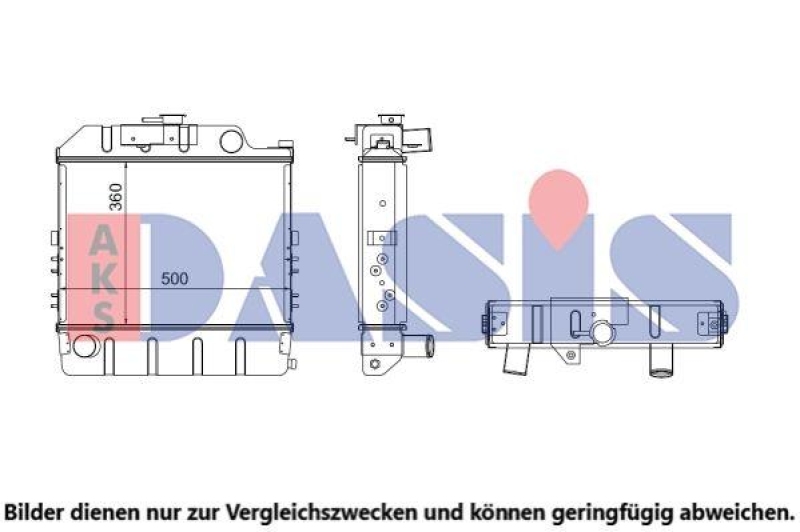 AKS DASIS Kühler, Motorkühlung