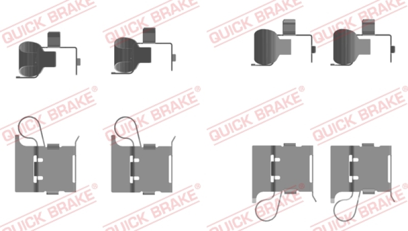 QUICK BRAKE Zubehörsatz, Scheibenbremsbelag