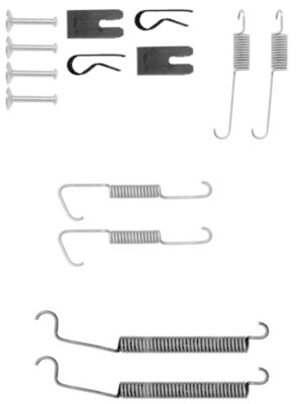 TEXTAR Accessory Kit, brake shoes