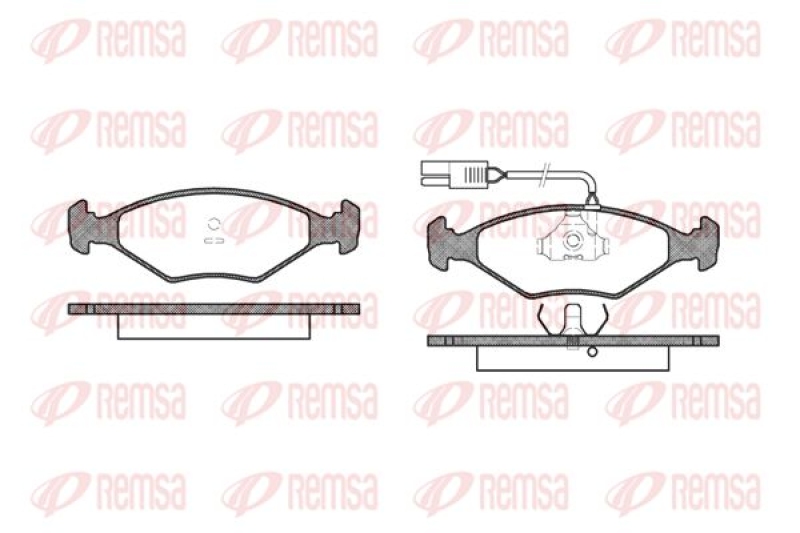 REMSA Brake Pad Set, disc brake