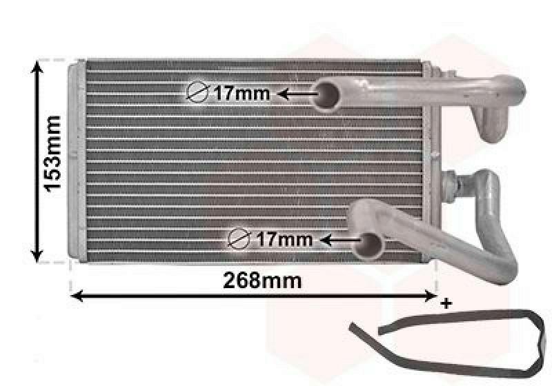 VAN WEZEL Heat Exchanger, interior heating *** IR PLUS ***