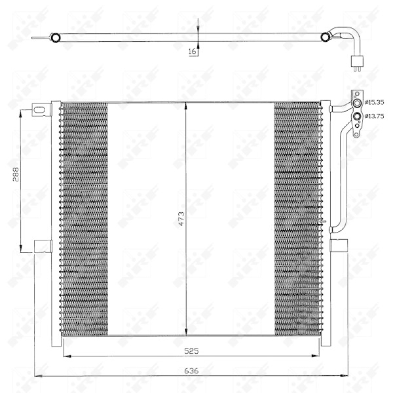 NRF Condenser, air conditioning EASY FIT