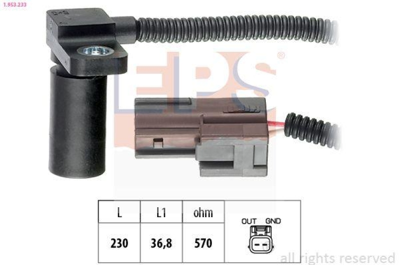 EPS Drehzahlsensor, Automatikgetriebe Made in Italy - OE Equivalent