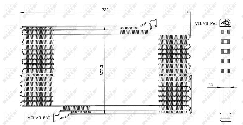 NRF Condenser, air conditioning EASY FIT