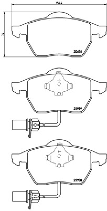 BREMBO Brake Pad Set, disc brake DIRECTIONAL BRAKE PADS