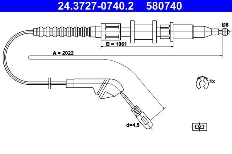 ATE Cable, parking brake