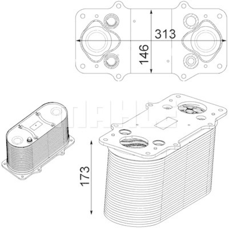 MAHLE Charge Air Cooler BEHR *** PREMIUM LINE ***