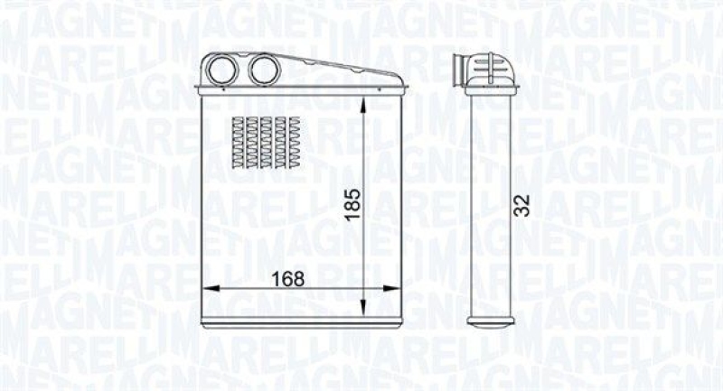 MAGNETI MARELLI Heat Exchanger, interior heating