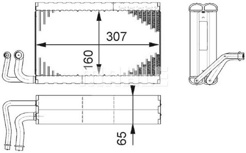 MAHLE Evaporator, air conditioning PREMIUM LINE