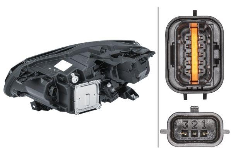 Hella Hauptscheinwerfer LED rechts passend für Renault Captur 2 95 1.0 90 145